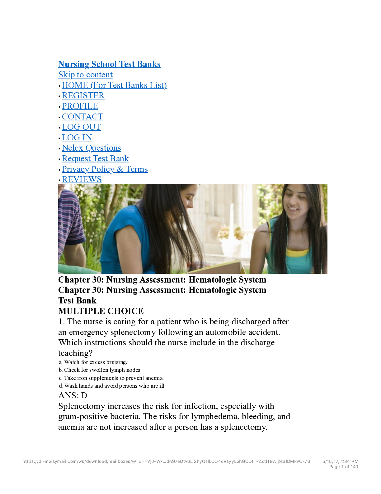 Preview image for Med Surg 2 - Musculoskeletal{WITH LATEST BEST ANSWERS]